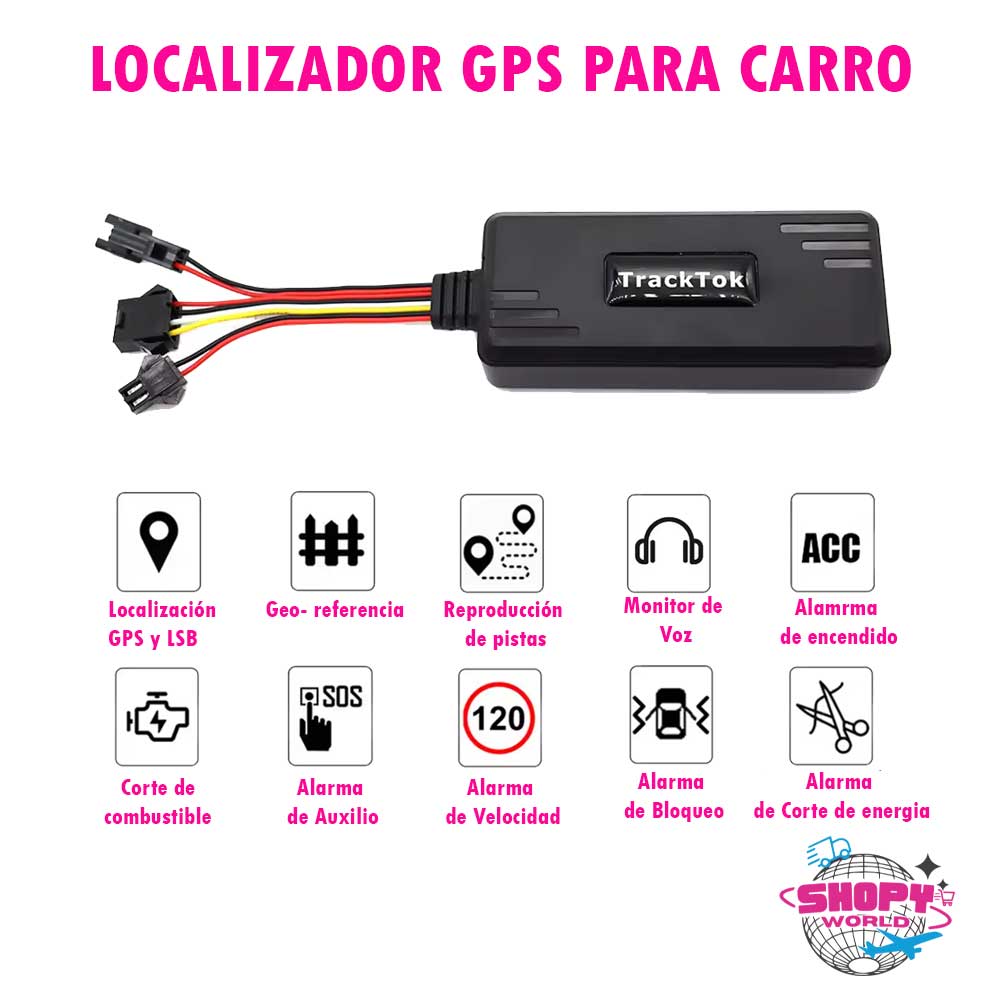 GPS Tracktok 12 meses de Conexion satelital.